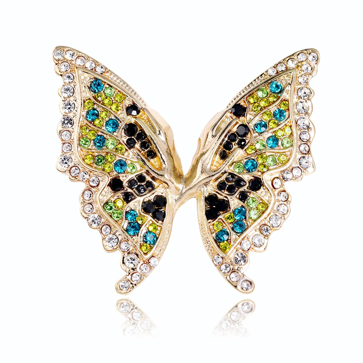 Retro Animal Alloy Inlay Rhinestones Women'S Corsage Brooches