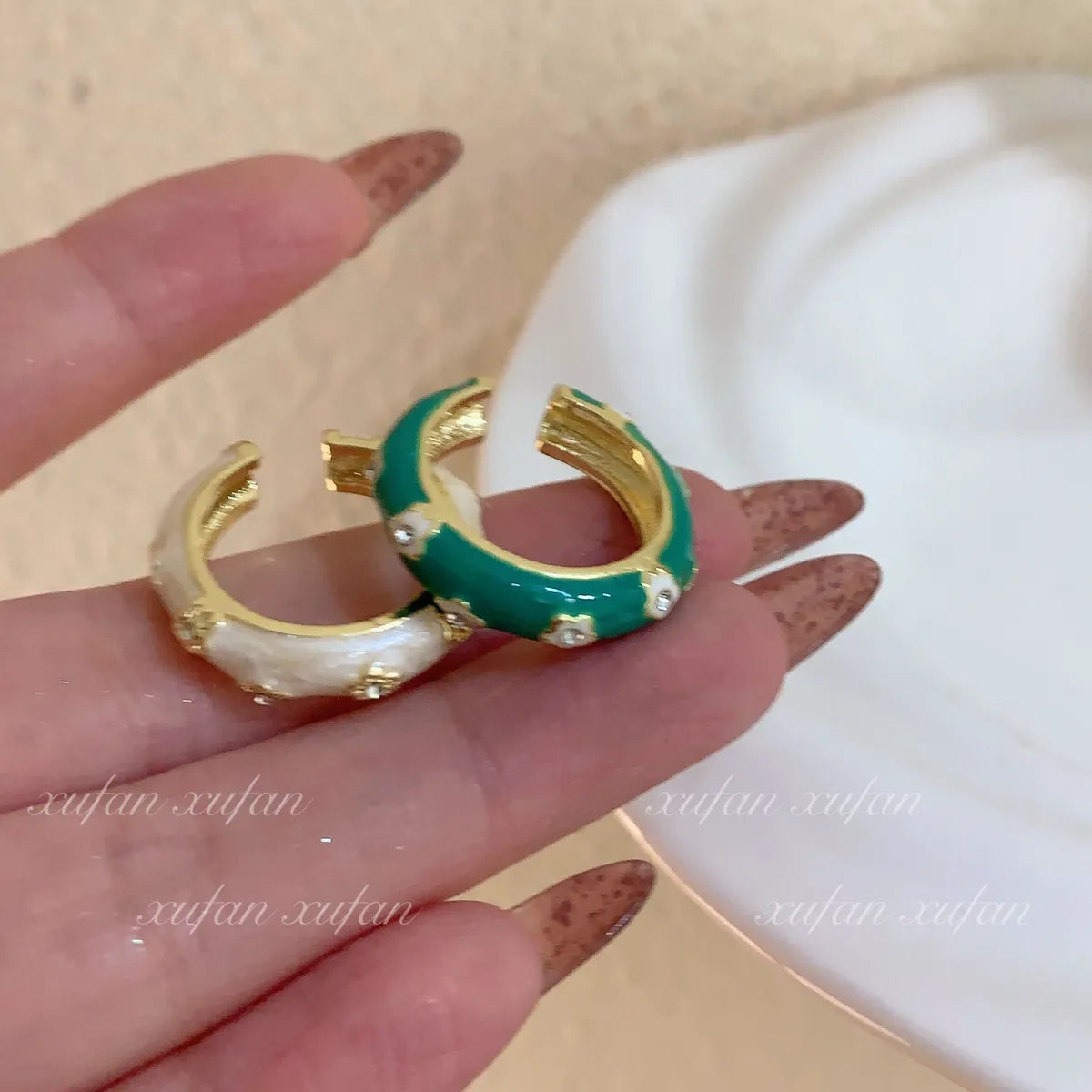 Retro Animal Alloy Plating Inlay Rhinestones Women's Open Ring