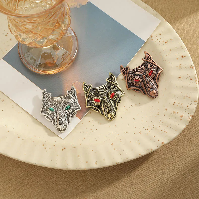 Retro Animal Arylic Alloy Asymmetrical Unisex Brooches