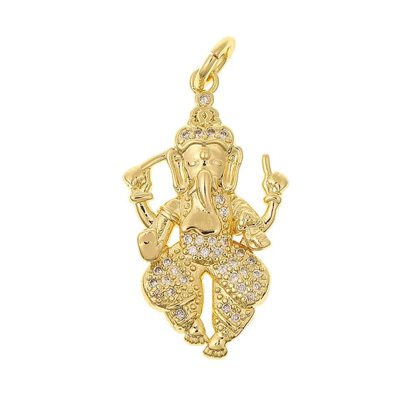 Retro Animal Cartoon Copper Inlay Zircon Charms