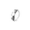 Retro Animal Heart Shape Snake Alloy Plating Rings 1 Piece