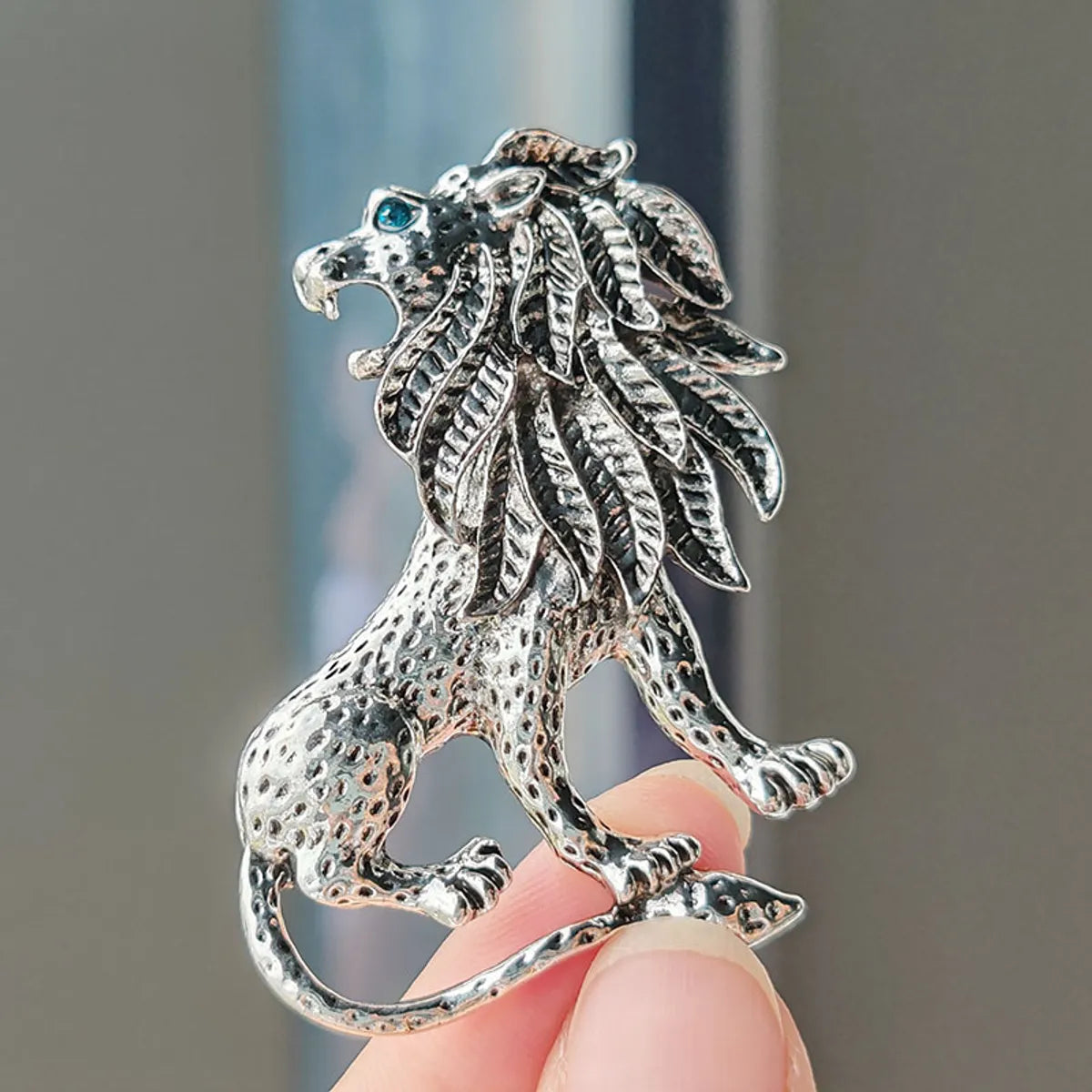 Retro Animal Lion Alloy Plating Unisex Brooches