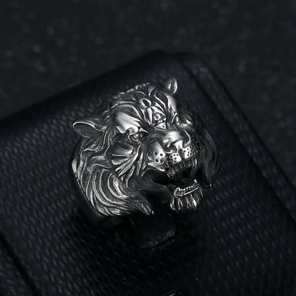 Retro Animal Stainless Steel Men'S Rings