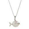 Retro Animal Style Clown Fish Pendant Necklace Copper Titanium Steel Electroplating