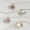 Retro Animal Style Clown Fish Pendant Necklace Copper Titanium Steel Electroplating