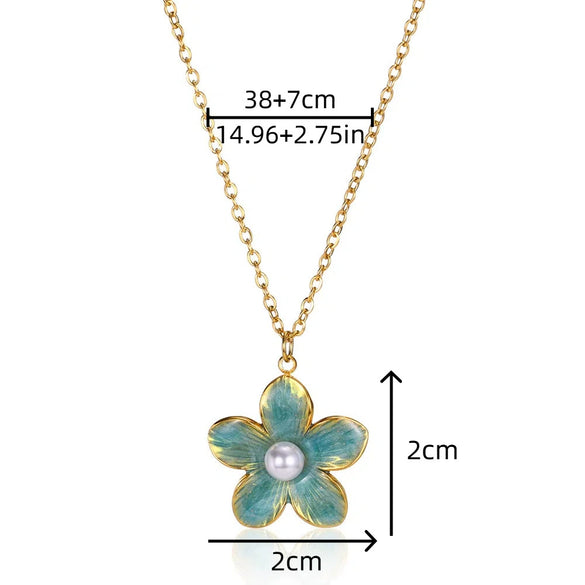 Retro Baroque Insect Fruit Stainless Steel Pendant Necklace With O Word Chain And Electroplating