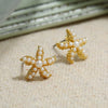 Retro Baroque Pearl Earrings For Women Simple Elegant Natural Style Trendy Ear Jewelry