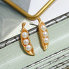 Retro Baroque Pearl Earrings For Women Simple Elegant Natural Style Trendy Ear Jewelry
