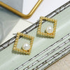 Retro Baroque Pearl Earrings For Women Simple Elegant Natural Style Trendy Ear Jewelry