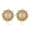 Retro Baroque Pearl Earrings For Women Simple Elegant Natural Style Trendy Ear Jewelry
