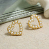 Retro Baroque Pearl Earrings For Women Simple Elegant Natural Style Trendy Ear Jewelry