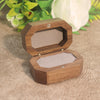Retro Black Walnut Wooden Jewelry Storage Box For Women Ring And Earrings Packaging Display Case