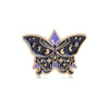 Retro Butterfly Alloy Enamel Unisex Brooches