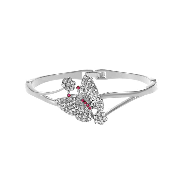 Retro Butterfly Bracelet For Women In Alloy With Full Diamond Design