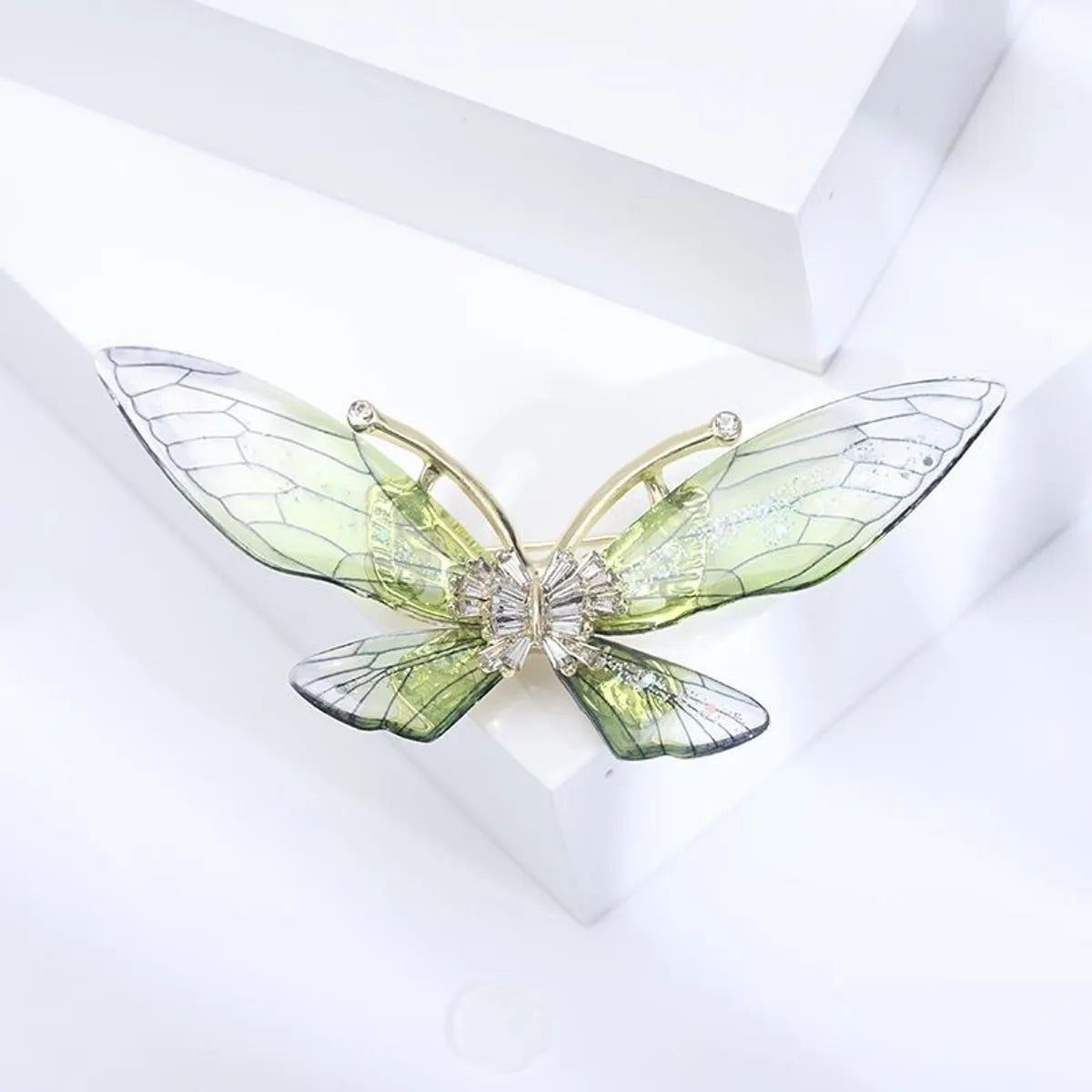 Retro Butterfly Imitation Pearl Alloy Rhinestone Women'S Brooches