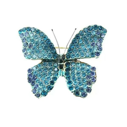 Retro Butterfly Imitation Pearl Alloy Rhinestone Women'S Brooches