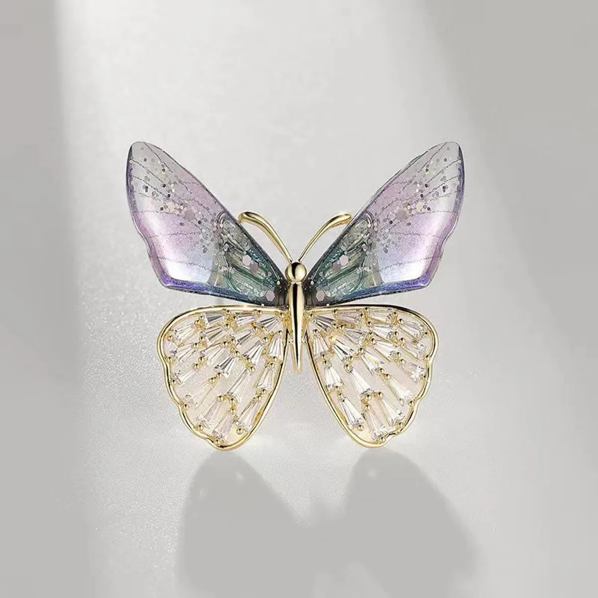 Retro Butterfly Imitation Pearl Alloy Rhinestone Women'S Brooches