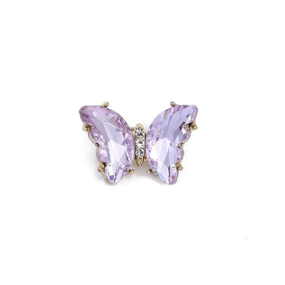 Retro Butterfly Imitation Pearl Alloy Rhinestone Women'S Brooches