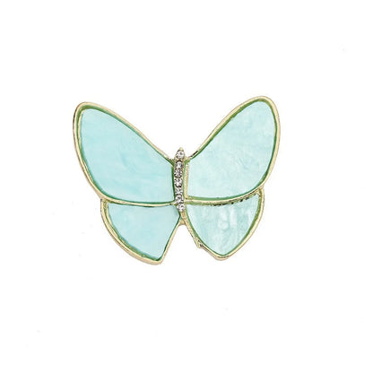 Retro Butterfly Imitation Pearl Alloy Rhinestone Women'S Brooches