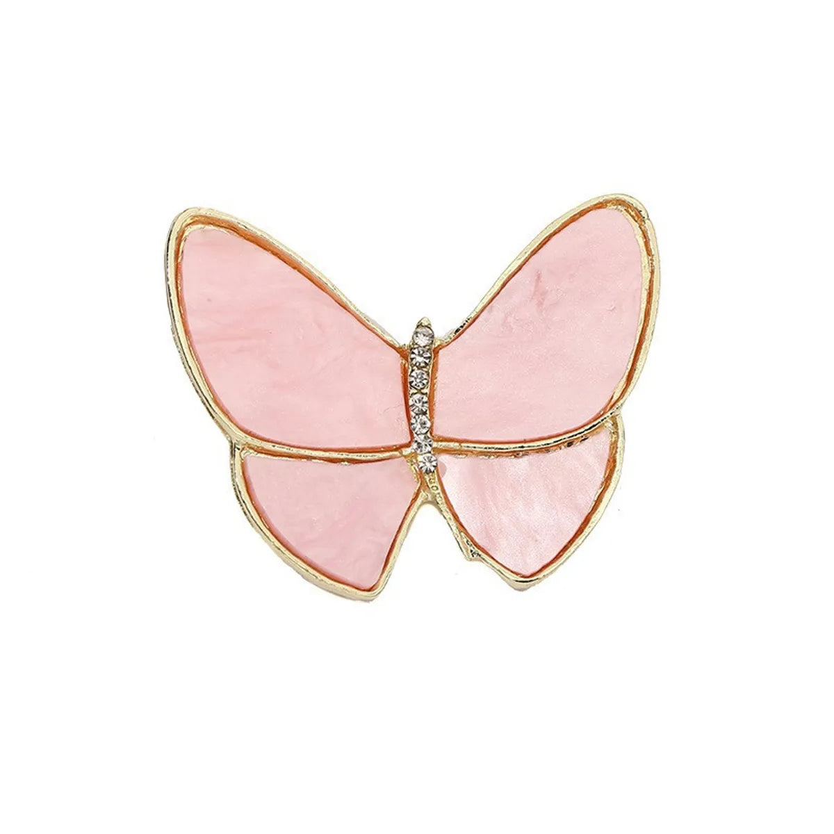 Retro Butterfly Imitation Pearl Alloy Rhinestone Women'S Brooches