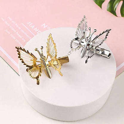 Retro Butterfly Metal Plating Hair Clip 1 Piece