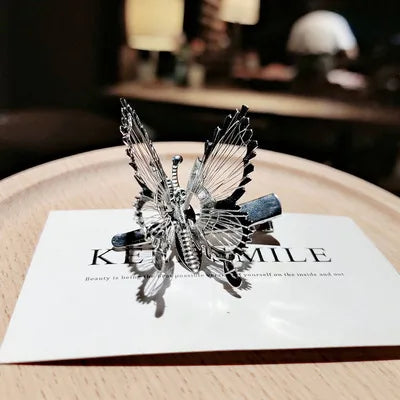 Retro Butterfly Metal Plating Hair Clip 1 Piece