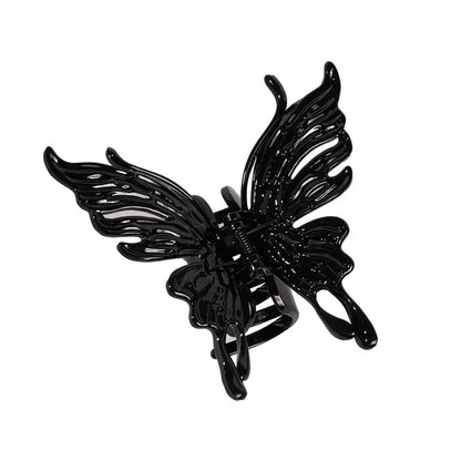 Retro Butterfly Plastic Resin Hair Claws 1 Piece