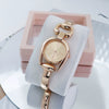 Retro Button Ring Women's Alloy Bracelet Watch Casual Fashion Quartz Round Dial