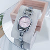 Retro Button Ring Women's Alloy Bracelet Watch Casual Fashion Quartz Round Dial