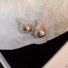 Retro C Shape Solid Color Metal Plating Women'S Earrings 1 Pair