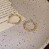 Retro C Shape Solid Color Metal Plating Women'S Earrings 1 Pair