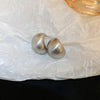Retro C Shape Solid Color Metal Plating Women'S Earrings 1 Pair