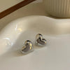 Retro C Shape Solid Color Metal Plating Women'S Earrings 1 Pair