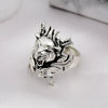 Retro Cartoon Animal Ring For Men And Unisex Wear Electroplated Alloy Character Jewelry Accessory