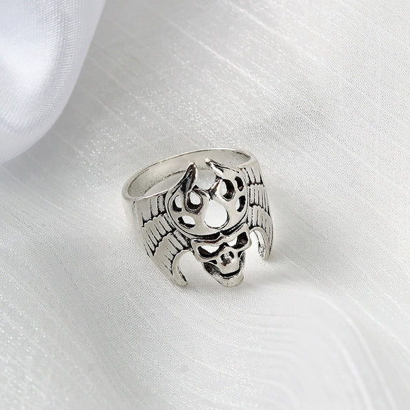 Retro Cartoon Animal Ring For Men And Unisex Wear Electroplated Alloy Character Jewelry Accessory