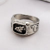 Retro Cartoon Animal Ring For Men And Unisex Wear Electroplated Alloy Character Jewelry Accessory