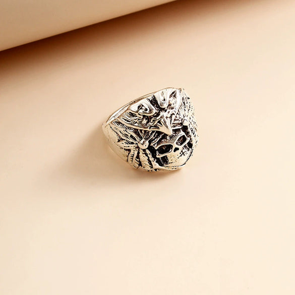 Retro Cartoon Animal Ring For Men And Unisex Wear Electroplated Alloy Character Jewelry Accessory