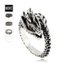 Retro Cartoon Animal Ring For Men And Unisex Wear Electroplated Alloy Character Jewelry Accessory