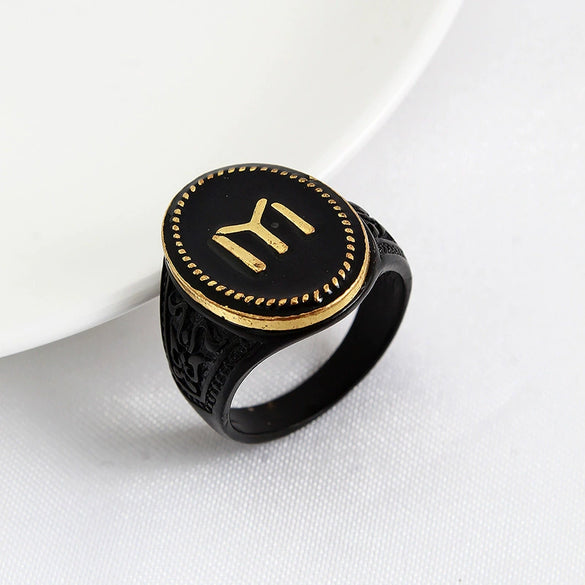 Retro Cartoon Animal Ring For Men And Unisex Wear Electroplated Alloy Character Jewelry Accessory