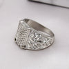 Retro Cartoon Animal Ring For Men And Unisex Wear Electroplated Alloy Character Jewelry Accessory