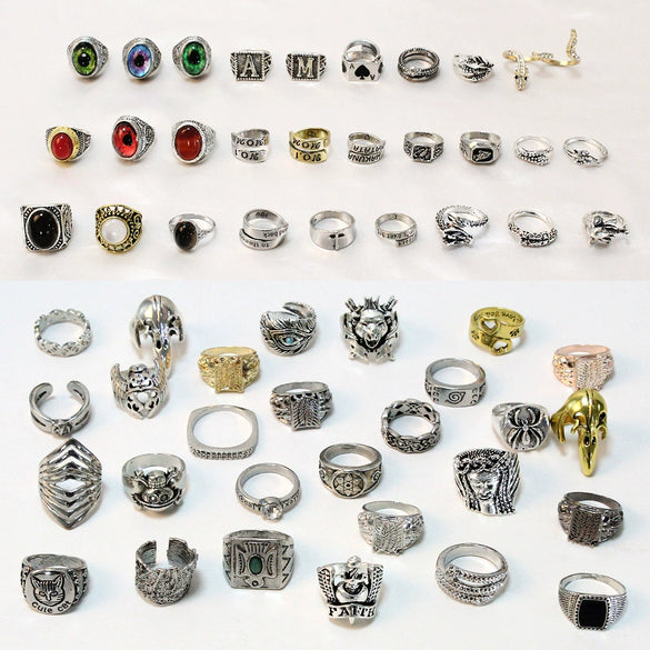 Retro Cartoon Animal Ring For Men And Unisex Wear Electroplated Alloy Character Jewelry Accessory