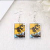 Retro Cartoon Character Resin Earrings Exaggerated Statement Ear Jewelry For Women And Men