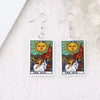 Retro Cartoon Character Resin Earrings Exaggerated Statement Ear Jewelry For Women And Men