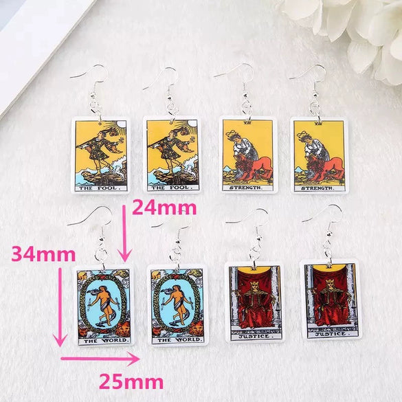 Retro Cartoon Character Resin Earrings Exaggerated Statement Ear Jewelry For Women And Men