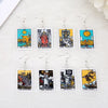 Retro Cartoon Character Resin Earrings Exaggerated Statement Ear Jewelry For Women And Men