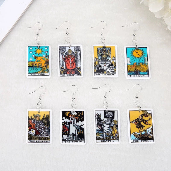 Retro Cartoon Character Resin Earrings Exaggerated Statement Ear Jewelry For Women And Men