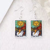 Retro Cartoon Character Resin Statement Earrings Exaggerated Unisex Plastic Ear Jewelry With A Bold Personality Style