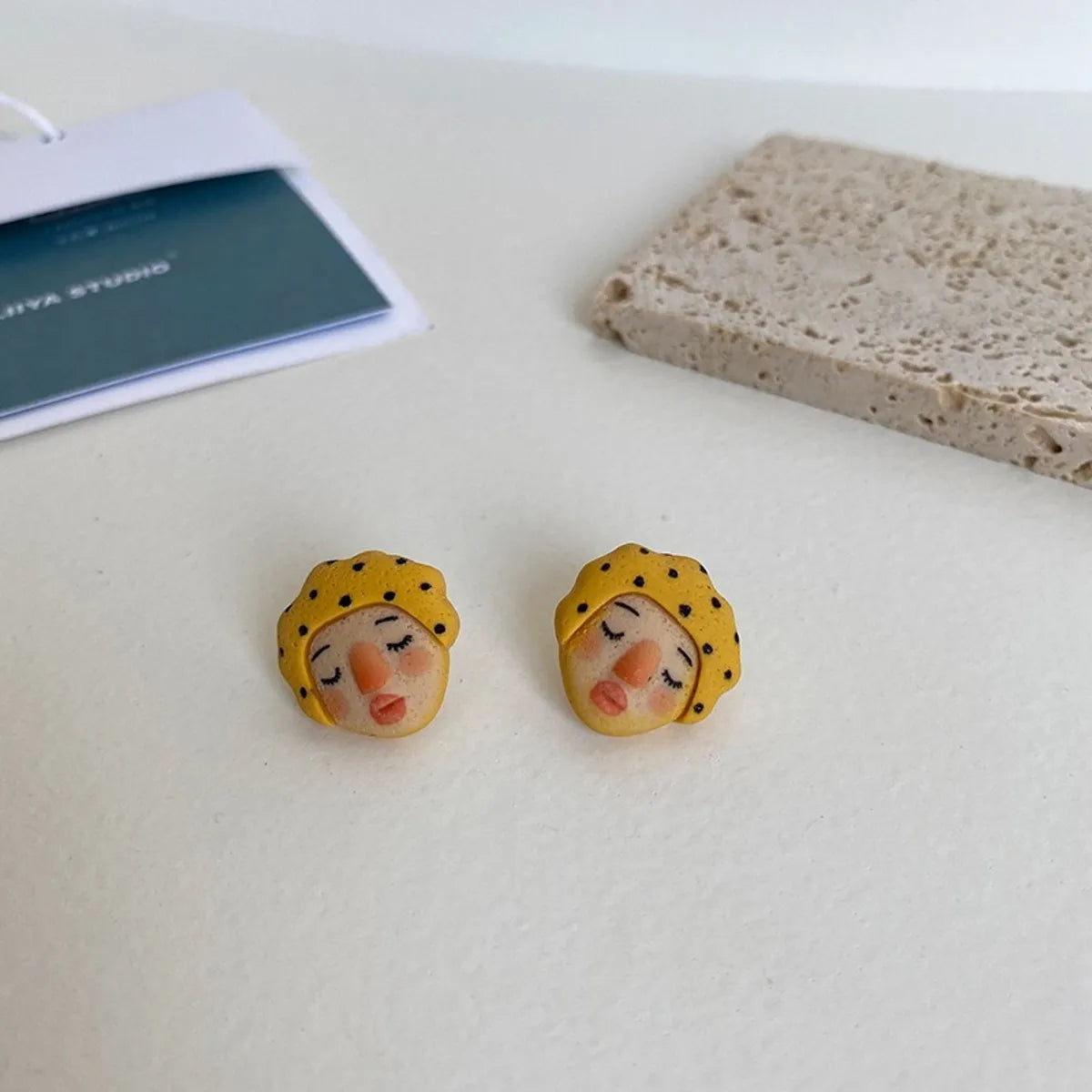 Retro Cartoon Figure Girl Stud Earrings Wholesale Nihaojewelry