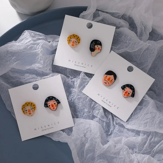 Retro Cartoon Figure Soft  Hand-Made Earrings Wholesale Nihaojewelry