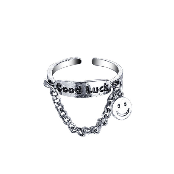 Retro Carved Butterfly Women's Ring Alloy Electroplating